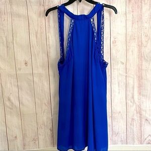 𝅺Charlotte Russe Blue Sleeveless Dress Size M